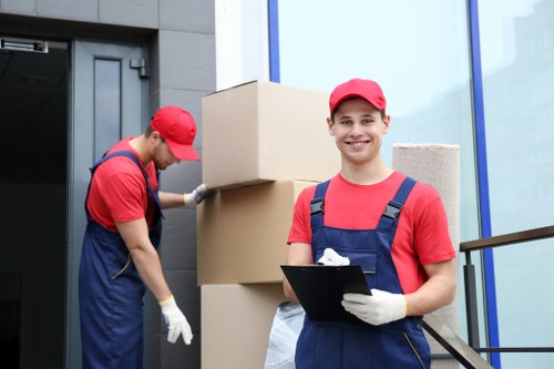 Student removals team planning a move in central Coventgarden