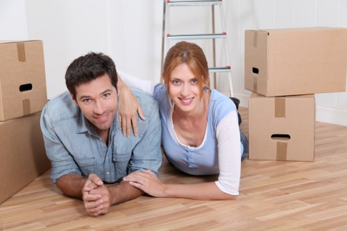 Removal team handling urgent same day removals in Covent Garden street setting