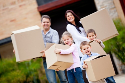 Professional Covent Garden movers packing and loading household belongings