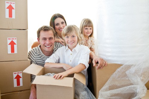 Local removals team working efficiently in central London