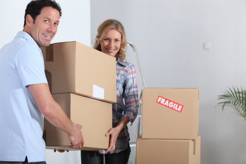Local removals team handling access challenges for an office move near Covent Garden